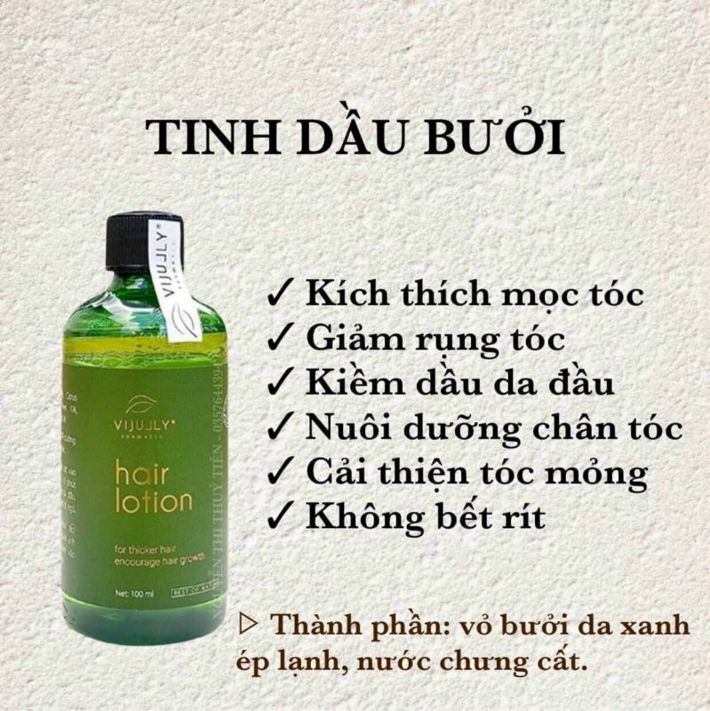 cong dung cua xit toc tinh dau buoi