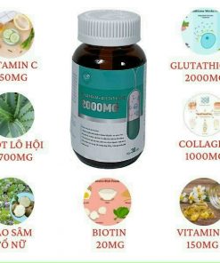 vien uong trang da glutathione