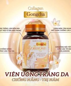 Vien uong trang da collagen gongcha