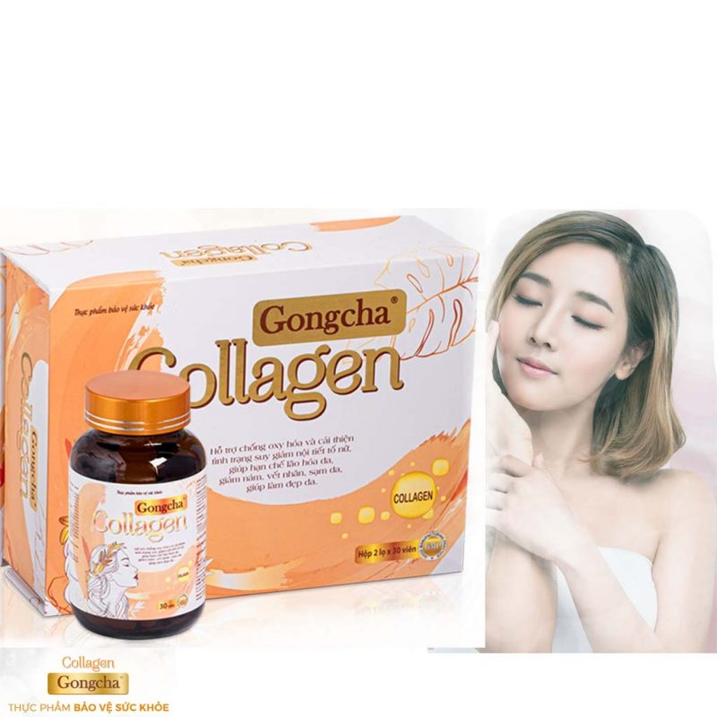 Vien uong trang da collagen gongcha