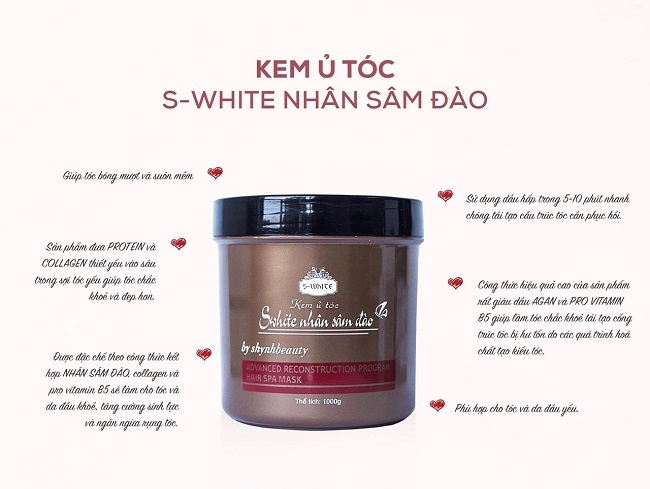 kem u toc swhite nhan sam dao