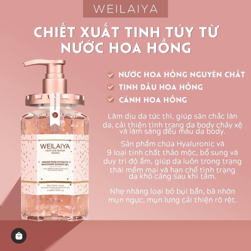 sua tam trang da Weilaiya 450ml
